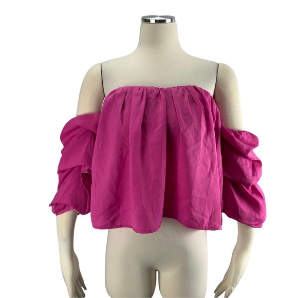 Barbie Pink Off The Shoulder Top - Picture 6 of 6